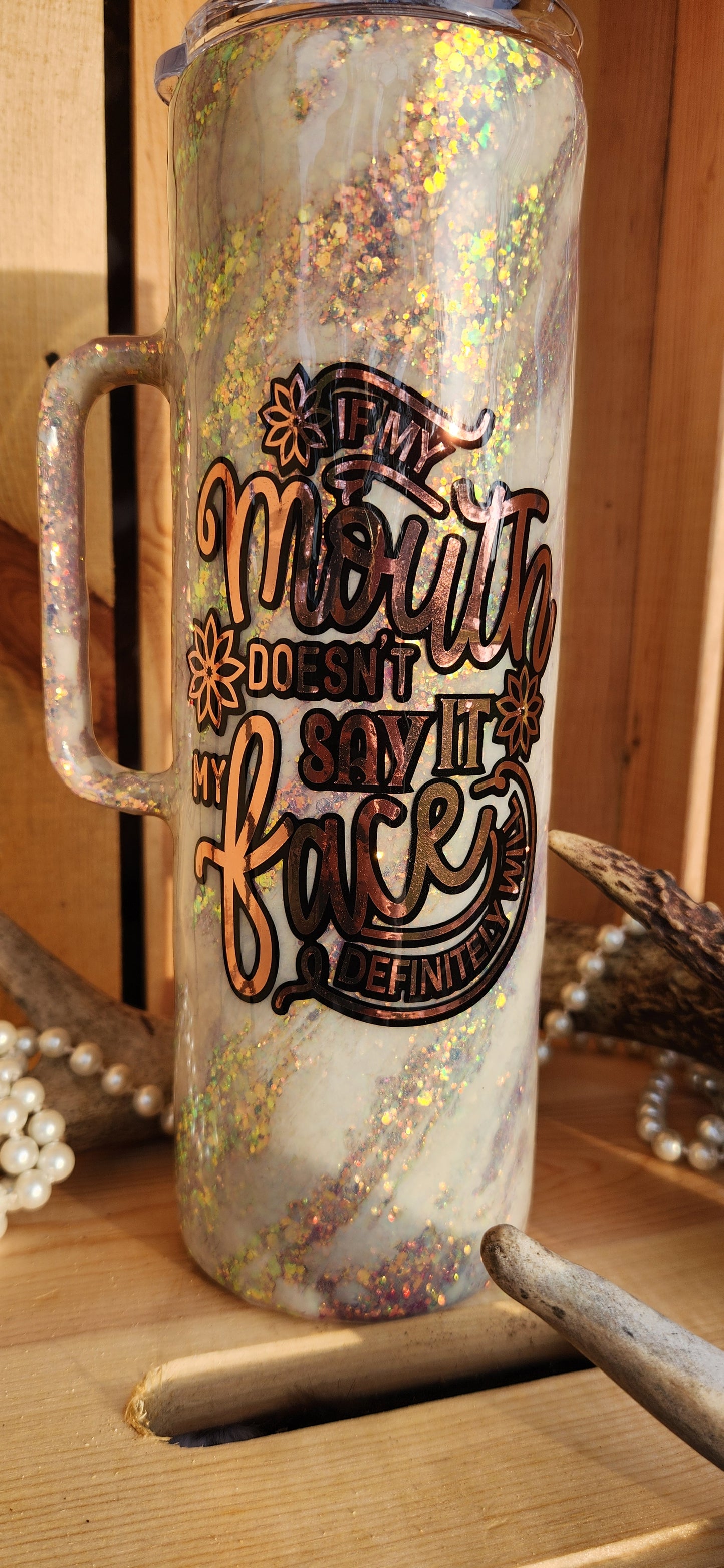 30oz Milkyway Epoxy Handle Tumbler